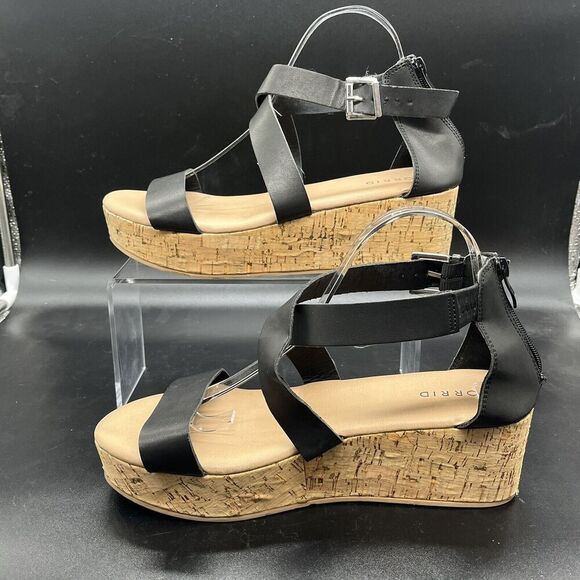 Torrid Strappy Wedge Sandal Cork Bottom Women’s 10.5 casual summer vacation - Picture 2 of 7